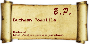 Buchman Pompilla névjegykártya